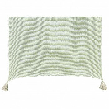 naturalisticナチュラリスティック　naturalストライプガーゼカバー　70セージグリーン　GMK1460