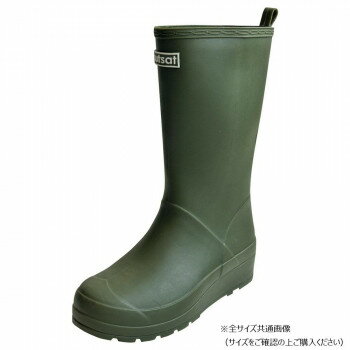 sutsat　ミドル丈レインブーツ　Mサイズ(23〜23.5m)　75　KHAKI　GSZ2160