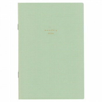 2026年 手帳 ダイアリー isshoni.マンスリー B6 クリア E8031