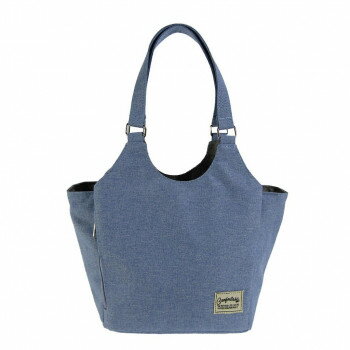 優美社　4568-00　CACHA CACHA （カチャカチャ） トートバッグ　　ポケット充実 ブルー