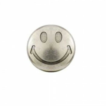 ソウヒロ joint クラフトパーツ ネジ式バネホック スマイル 大 アンティークシルバー JTMP-169