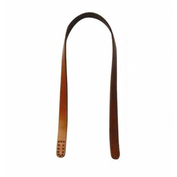 ソウヒロ joint クラフトパーツ 本革持ち手 2本手 約1.5cm幅×40cm 123茶JTM- ...