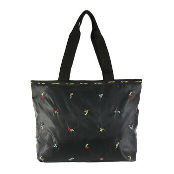 Shopping Bags, Ecology Bags - 優美社　4794-00　Ferlieden （フェアリーデン） 花刺繍横型トートバッグ ブラック