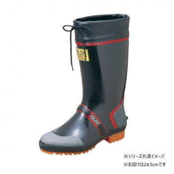 福山ゴム工業 長靴　ジョルディック DX-2　24.5cmブラック AA14700