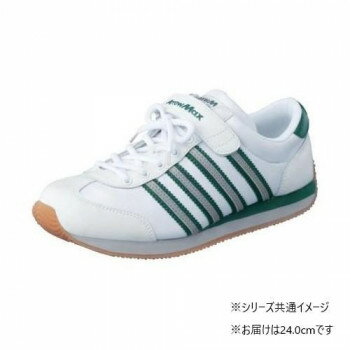 福山ゴム工業　レディーズガーデンショートブーツ　 アローマックス 51　24.0cmホワイト/グリン EE22200