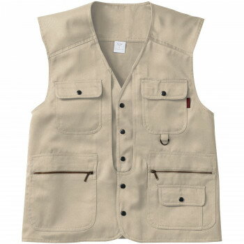 桑和 1016 ベスト 6Lサイズ アイボリー(5) 只今参上