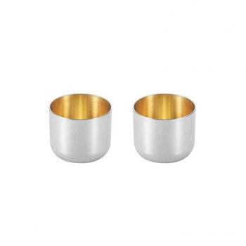 燕熟の技 ステンレスぐい呑み (内面金メッキ) 2PC EJG-600