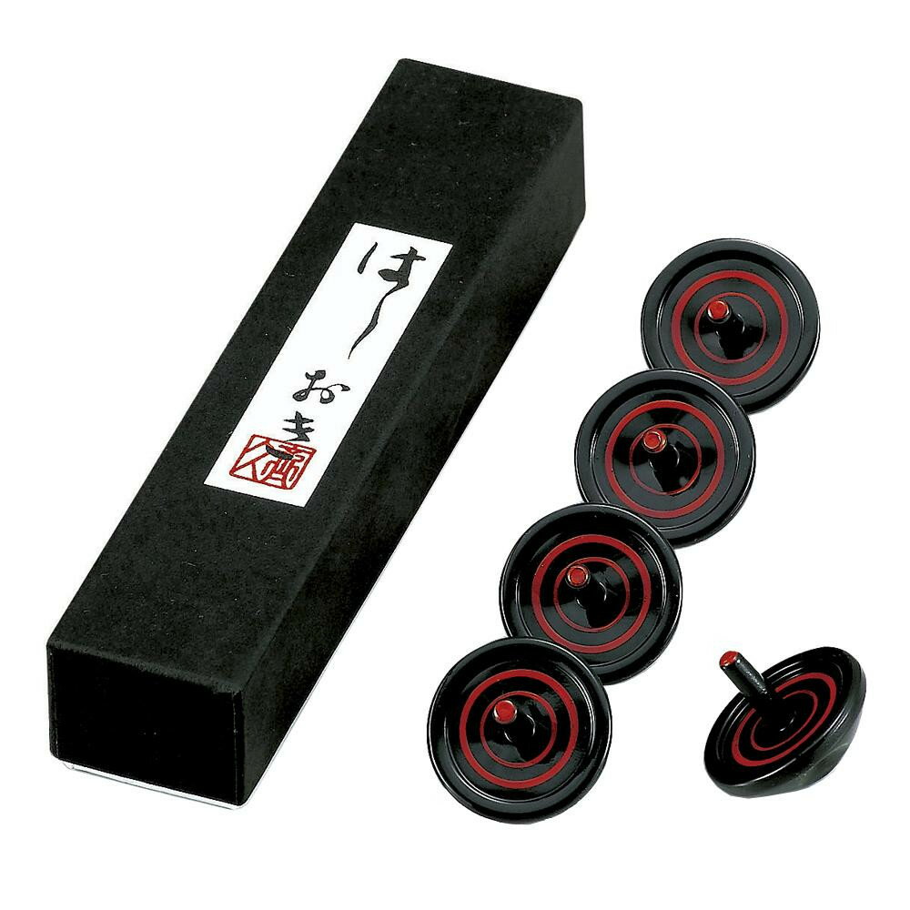 東出漆器 コマ箸置 黒(5ケ入) 2218