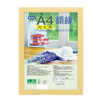 ナカバヤシ 樹脂製軽量額縁 木地 尺七 フ-KWP-54/V