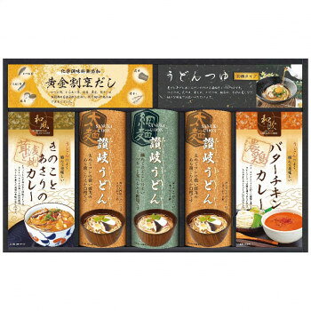 「北海道・沖縄・離島・一部地域へのお届けは別途送料を請求させていただきます。」「お客様都合でのキャンセルの場合、出荷前後にかかわらずキャンセル料などの手数料が発生いたしますので予めご了承ください。」「メーカーより取り寄せ商品のため、在庫状況によっては欠品・廃盤の可能性があります。あらかじめご了承ください。」日本三大うどんのひとつ「讃岐うどん」をカレーうどんで美味しく食べられるセットです。オリジナルのうどん用のカレーで、簡単うどんをお召し上がりください。内容量讃岐うどん300g(太麺2袋・細麺1袋)・うどん用きのことあさりのカレー200g・うどん用バターチキンカレー200g各1袋・麺つゆ(濃縮タイプ)20ml×4袋・黄金割烹だしパック8g×4袋サイズ個装サイズ：44.4×29.6×4.3cm重量1990g個装重量：1990g仕様賞味期間：製造日より360日セット内容讃岐うどん300g(太麺2袋・細麺1袋)×1袋うどん用きのことあさりのカレー200g×1袋うどん用バターチキンカレー200g×1袋麺つゆ(濃縮タイプ)20ml×4袋黄金割烹だしパック8g×4袋生産国日本原材料名称：カレー、干しめん、めんつゆ(希釈用)、だしパック【きのことあさりのカレー】ソテーオニオン(国内製造)、しょうゆ、人参、椎茸、あさり水煮、小麦粉、カツオエキス、砂糖、食用油脂、みりん、カレー粉、澱粉、食塩/調味料(アミノ酸等)、カラメル色素、酸味料、(一部に小麦・大豆・ゼラチンを含む)【バターチキンカレー】鶏肉(ブラジル産)、トマトペースト、食用油脂、トマトピューレ、小麦粉、チキンエキス、はちみつ、野菜(にんにく、生姜)、砂糖、バター、カレー粉、食塩、香辛料、ブイヨン/増粘剤(加工澱粉)、調味料(アミノ酸等)、香辛料抽出物、酸味料、香料、(一部に小麦・乳成分・大豆・鶏肉を含む)【讃岐太麺 強腰うどん】小麦粉(国内製造)、食塩【讃岐細麺 喉越うどん】小麦粉(国内製造)、食塩【黄金割烹だしパック】かつお節(国内製造)、むろあじ節(国内製造)、いわし煮干(国内製造)、昆布(北海道)、椎茸(日本)【つゆ】しょうゆ(国内製造)、砂糖、食塩、糖類発酵調味料、かつおぶしエキス、ぶどう糖、植物たん白加水分解物、かつお混合エキスパウダー、こんぶエキスパウダー/調味料(アミノ酸等)、アルコール、甘味料(カンゾウ)、カラメル色素、(一部に小麦・大豆を含む)アレルギー表示乳、小麦、さば、大豆、鶏肉、ゼラチン（原材料の一部に含んでいます）保存方法直射日光を避け、常温にて保存してください。製造（販売）者情報販売者:株式会社CALM/岐阜県関市北福野町2-6-20fk094igrjs