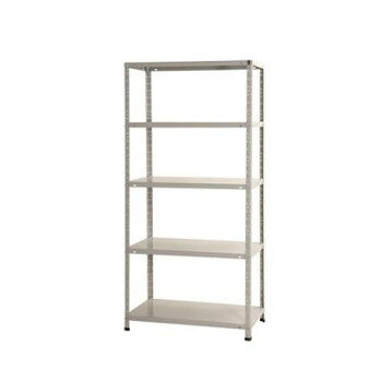 Rakuten - スチールラック　KT-1　5段 間口875×奥行450×高さ1800mm　ホワイトグレー