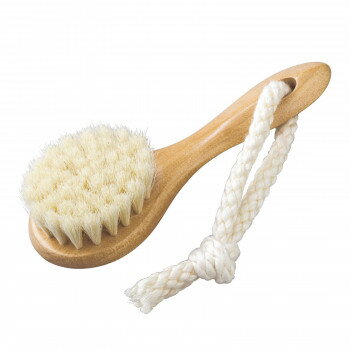 天然ヤギ毛の洗顔ブラシ
