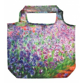 Handbag Type - 名画エコバッグ モネ「アイリスガーデン」 AE-00827