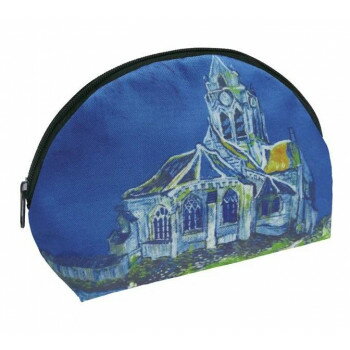 名画マルチポーチ ゴッホ「オーヴェルの教会」 AU-00819