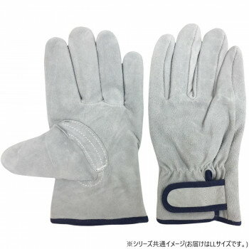 小野商事 エース 牛床革手袋 マジックテープタイプ 3双組 LLサイズ AG441-3P