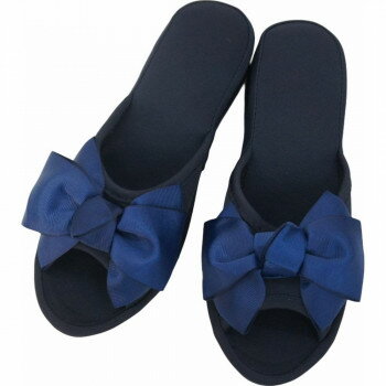 ヴィヴィアン スリッパ リボン ネイビー L 71018SP-NV