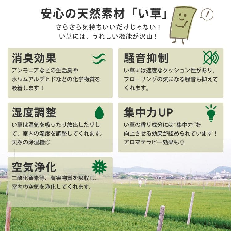 マットレス 折りたたみ シングル 四つ折り 薄型 い草 畳 軽量 コンパクト 直置き 畳 通気性 和 ごろ寝 夏 床置き 置き畳 長方形 夏 フローリング 敷くだけ 子供 昼寝 フローリング マット 薄い 涼しい スリム おしゃれ [3]