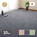 カーペット ラグ 国産 10畳 江戸間 カット 日本製 無地 夏 ペット 夏用 おしゃれ マンション 国産 ラグマット 絨毯 床暖房 ホットカーペット対応 フリ...