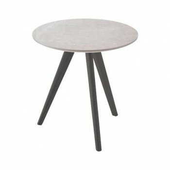 東谷 ラウンドサイドテーブル グレー TAP-205GY