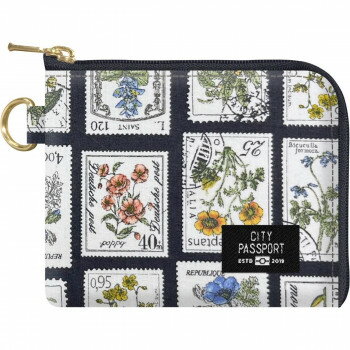 スイッチスタンス CITYPASSPORT パスケース アンティークスタンプ(切手) ブラック 7136BK