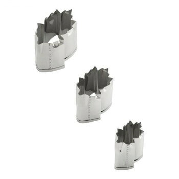 遠藤商事　SA18-8 本職用厚口抜型　菊の葉　(3ヶ入)　BNK06013