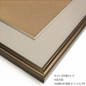 色紙額 5728 アルミ製 短冊 広 ベージュ 32K580D97P6