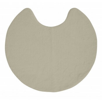 pupumof ラビットファー調トイレマット　グレージュ