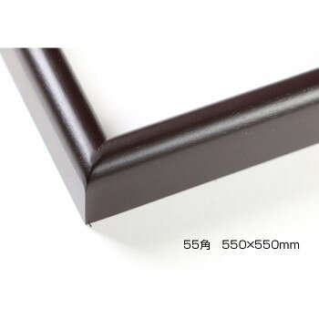 デッサン額　木製フレーム　正方　桜カマボコ　セピア　55角550×550　アクリル