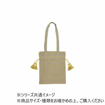 巾着バッグ ジャガード バード イエロー 15624750478