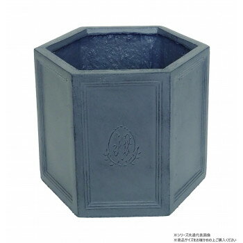 村田屋産業 ヘキサゴンポット 6号 BritishGray 3695