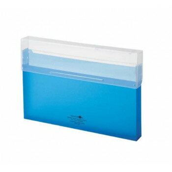 LIHIT LAB.(リヒトラブ) AQUA DROPs(アクアドロップス) コングレスケース A4 厚型 青 A-5024-8