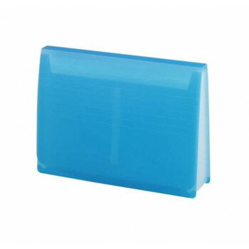 LIHIT LAB.(リヒトラブ)　AQUA DROPs(アクアドロップス)　エクスパンディングファイル　A4　青　A-5050-8