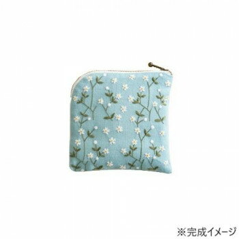 戸塚刺しゅう 刺繍キット 戸塚刺しゅう×星燈社 星あかりの刺繍手帖 ラウンドポーチ「はこべ」 563