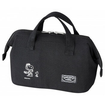 オーエスケー SNBK スヌーピー(ブラック) ランチバッグ(がま口タイプ) TB-18
