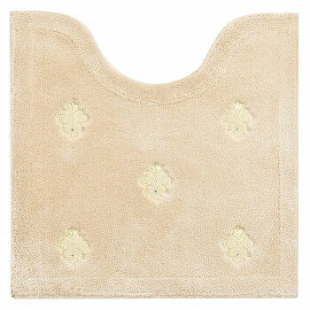 センコー DECORMUSEE エンブレム トイレマット 約60×60cm ベージュ 36682