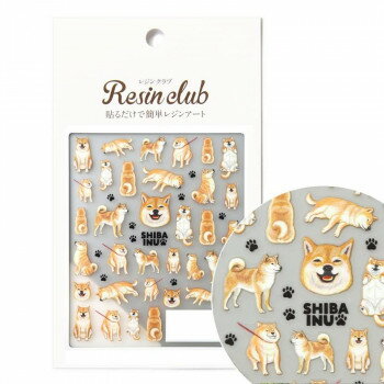 レジンクラブ　レジンシール　柴犬(両面印刷)　RC-SHI-101