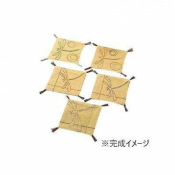 オリムパス 160 刺し子キット　コースター　茜とんぼ