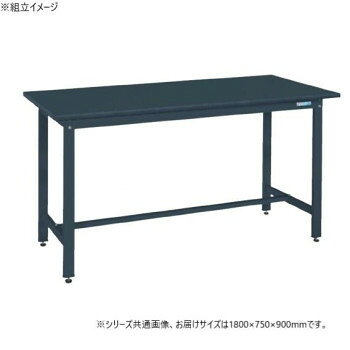 サカエ 実験用中量作業台 抗菌粉体塗装 特殊アクリル天板 1800×750×900mm CDC-1875D