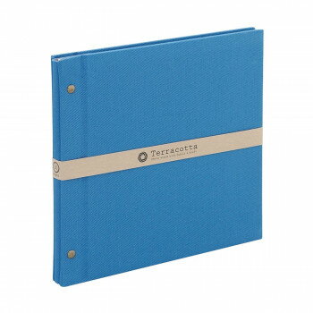 ナカバヤシ　テラコッタ　フリーアルバム　デミ　ブルー　TER-DF-140-B