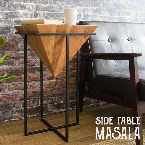 サイドテーブル テーブル 木製 アンティーク コーヒーテーブル おしゃれ スリム ソファ 低い 小さめ シンプル カフェテーブル 完成品 アイアン ヴィンテージ