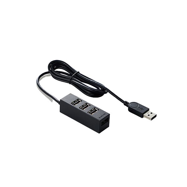 エレコム USB HUB2.0/機能主義/セルフパワー/4ポート/100cm/ブラック U2H-TZ427SBK