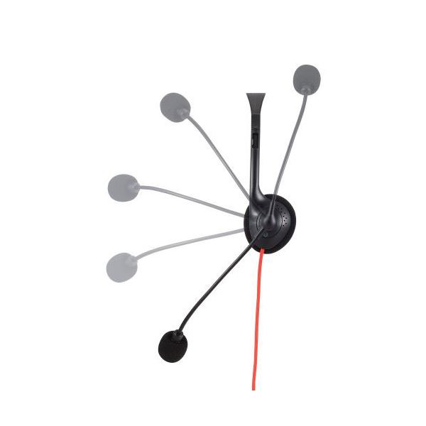 エレコム 片耳小型4極ゲーミング有線ヘッドセット HS-GM01MTBK