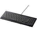 バッファロー(サプライ) USB接続 有線スリムキーボード ブラック BSKBU14BK(2)