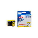 (まとめ) 【純正品】 EPSON エプソン インクカートリッジ 【ICY64 イエロー】 【×3セット】(2)