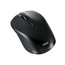 Digio デジオ 高速スクロールホイール搭載「神速」シリーズ 小型Bluetooth静音3ボタンBlueLEDマウス ブラック MUS-BKT163BK(2)