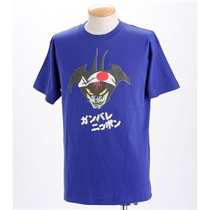 むかしむかし アニメコラボ!サッカーW杯日本代表応援Tシャツ  ジャパンブルー L