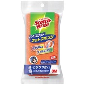 （まとめ）スリーエム 3M スポンジ スコッチブライト HBNT-75E／OR【×50セット】