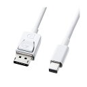 サンワサプライ ミニ-DisplayPort変換ケーブル2m KC-DPM2W(2)