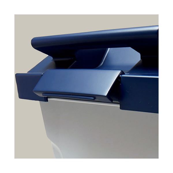 (まとめ) アスベル ハンドル付 分別ペール 45Lブラック 1台 【×5セット】 [3]