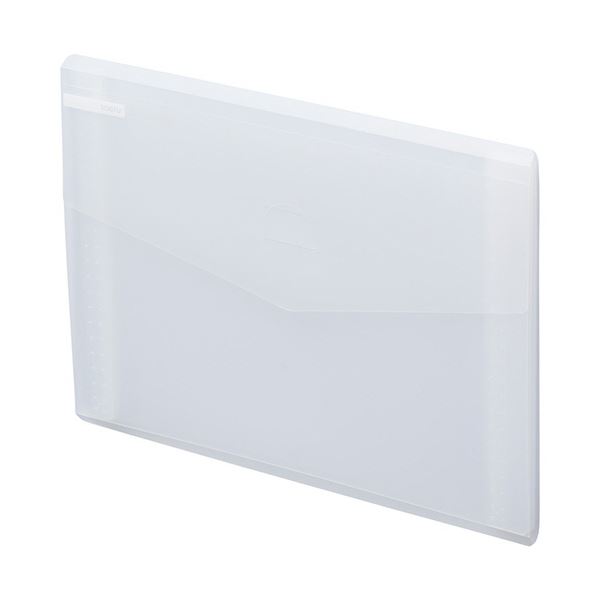 （まとめ）リヒトラブ soeruスリムドキュメントファイル（ヨコ型） A4 6ポケット フロストクリヤー A-8..